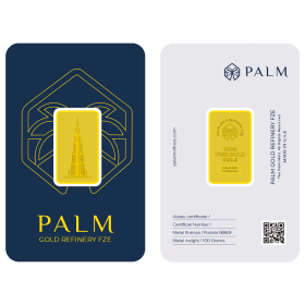 Burj Khalifa Gold Mint Bar - Palm Gold Refinery FZE