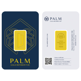 Dubai Frame Gold Mint Bar - Palm Gold Refinery FZE